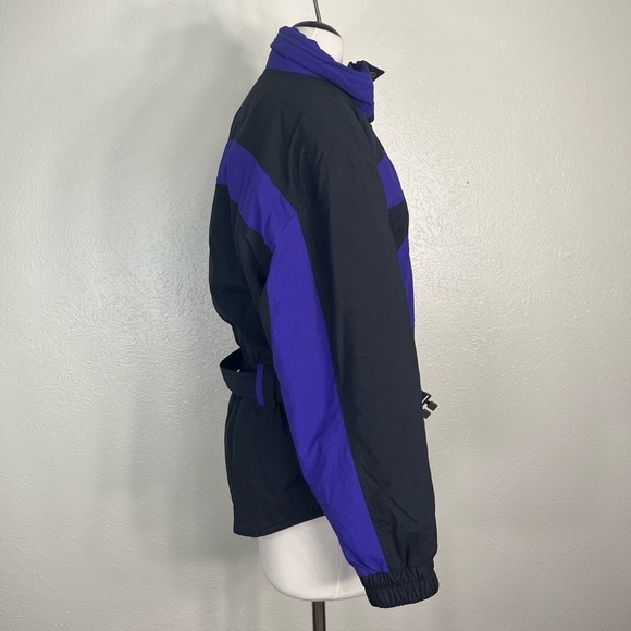 Vintage 80s Tyrolia Head Ski Jacket Wm Sz 14
Black Purple Colorblock Winter Coat - Picture 6 of 7